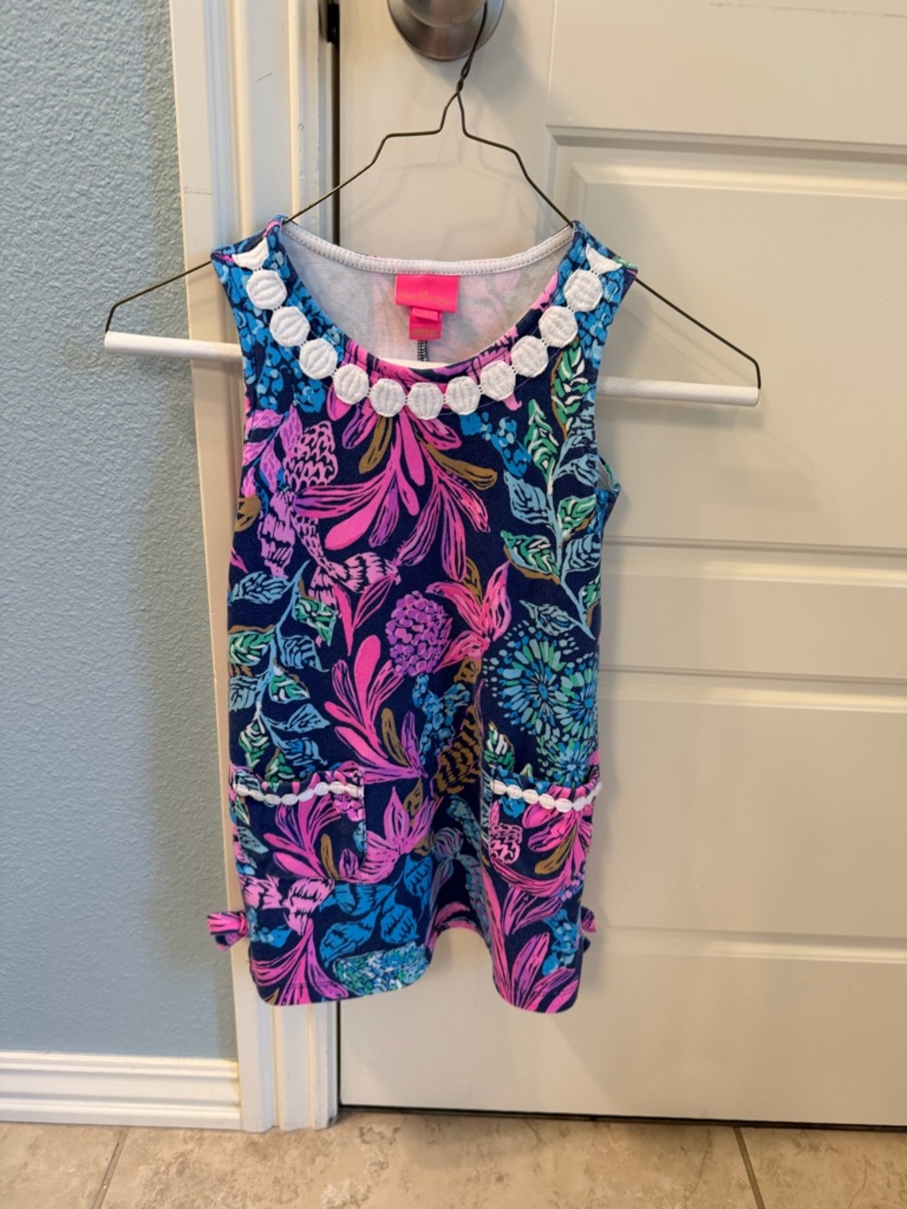 Lilly Pulitzer Girls Knit Shift Dress Size 4-5